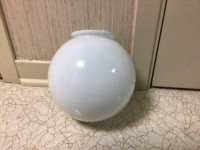 Globe en verre blanc pour luminaire