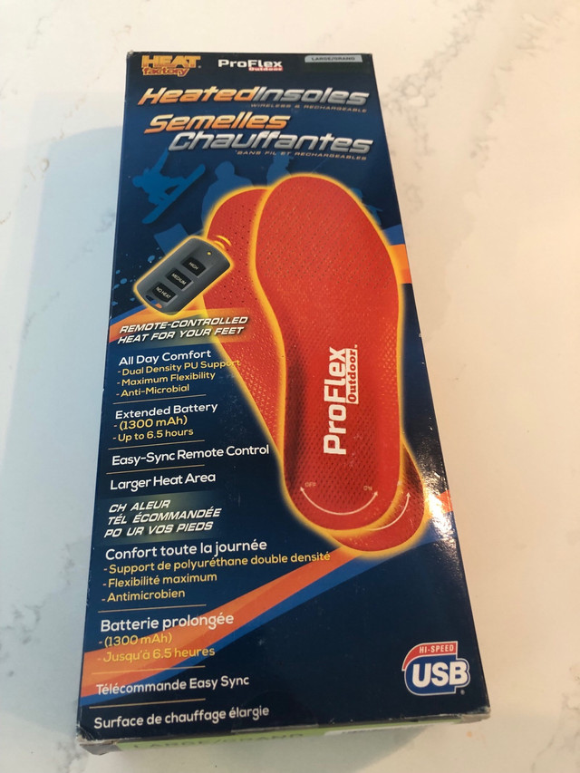 Pro flex Heated Insoles in Ski in City of Toronto