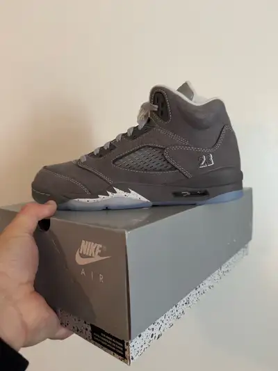 jordan 5 wolf grey size 7y, View more