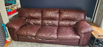Brown Leather Couch, View more