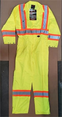 Pioneer 3XL Men's High Visibility CSA Safety Coverall Overalls
