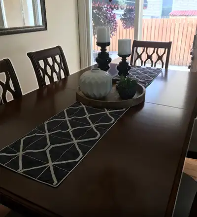 Solid wood walnut color Dining room Set, View more