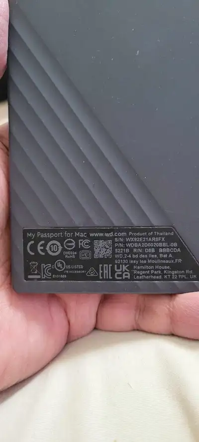 2 TB external hard drive., View more