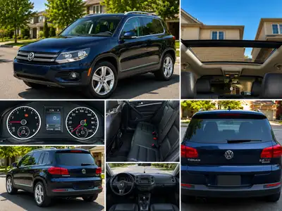 This 2015 Volkswagen Tiguan 2.0 TSI is a well-maintained, reliable SUV featuring a sleek blue exteri...