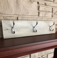 Repurposed Wood Wall Mount Coat Rack