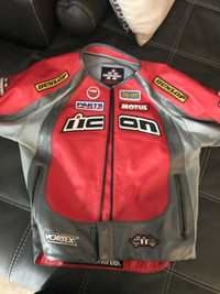 Icon leather motorcycle jacket 