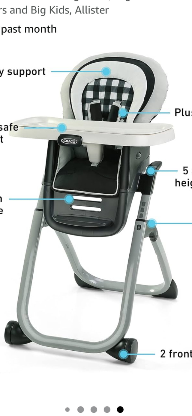 *Excellent Graco DuoDiner DLX 6 -in- 1 Highchair & Booster seat* in Feeding & High Chairs in Oshawa / Durham Region - Image 2