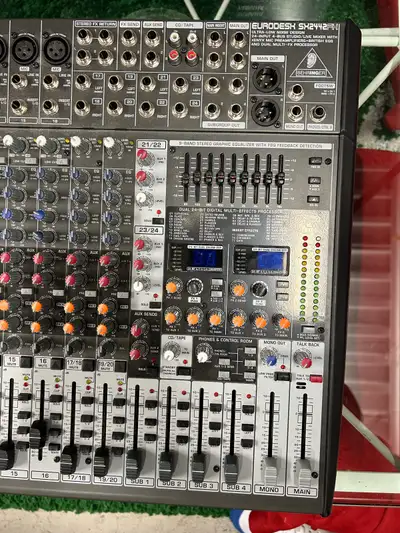 Behringer SX2442FX EURODESK MIXING BOARD MUSIC BAND PROFESSIONAL, View more