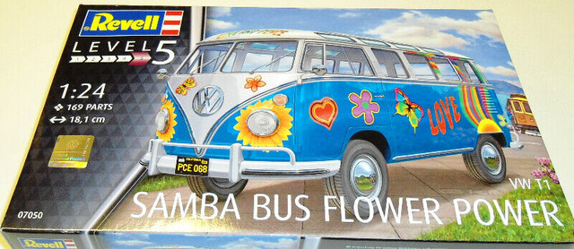 Revell Germany 1/24 VW T1 Samba Bus “Flower Power” in Toys & Games in Richmond