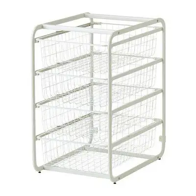 Ikea Wire Basket Storage Chest 4 Drawers, View more