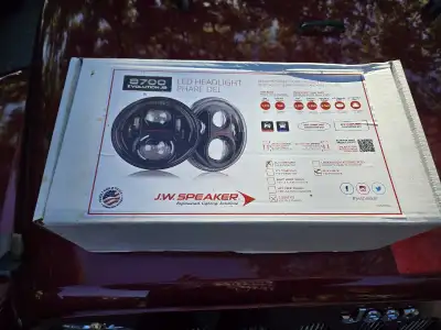 JWSpeaker 8700 Evolution J2 headlights. 7" round. Used for 3 months on a 2012 Jeep Wrangler. Retails...