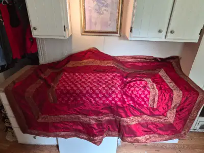 East indian silk table cloth, View more