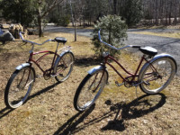 Cruiser bicycles (his and hers)