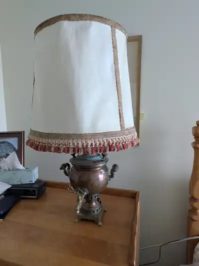 samovar converted table lamp, View more