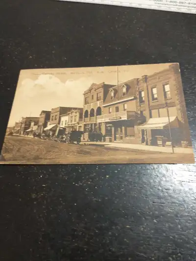 Rare 1910 Medince Hat railway station postcard, View more