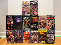 14 Vintage WWF VHS Tapes 