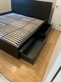 King size bed frame ikea with drawers 