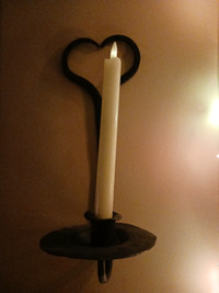 Wrought Iron Wall Candle Holder