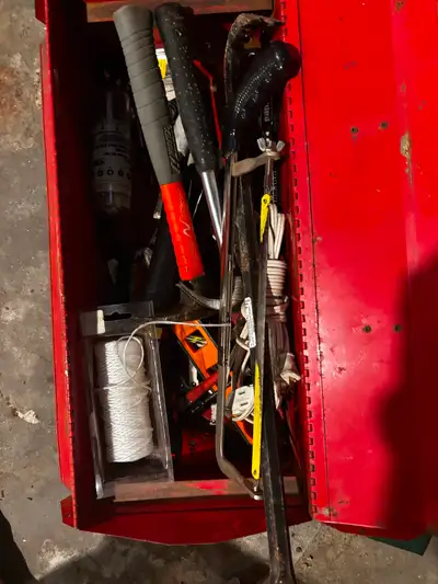 Metal Toolbox and Tools, View more