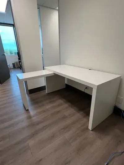 2 Ikea Malem desks for sale