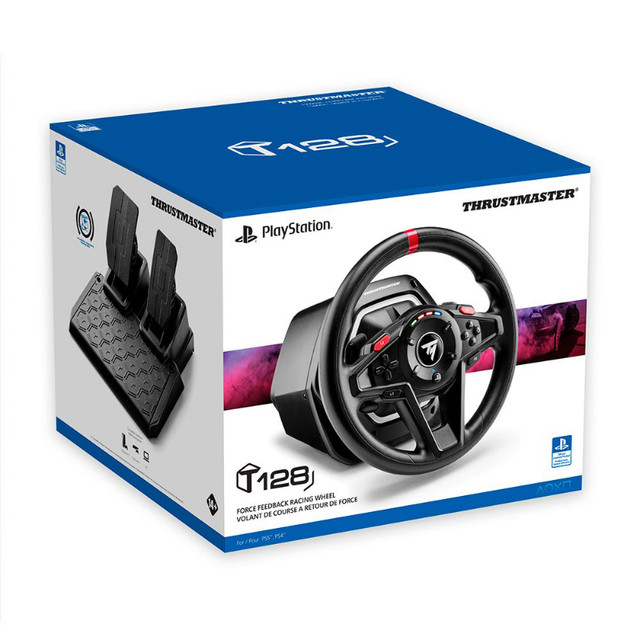 Thrustmaster T128 Racing Wheel and Magnetic Pedals - NEW IN BOX in Toys & Games in Abbotsford