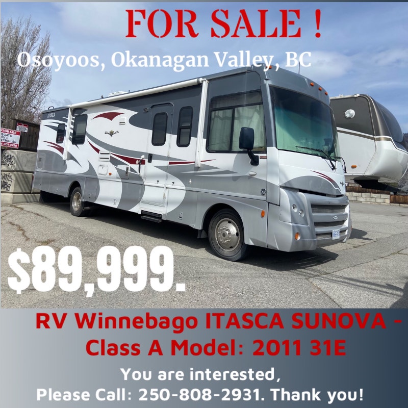 Class A Winnebago ITASCA SUNOVA 32’.7´´ RVs & Motorhomes Penticton