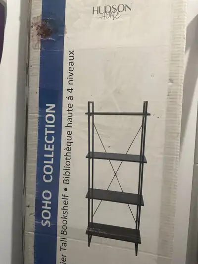 Hudson Home 4 Tier Bookshelf (unused unopened), View more