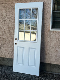 32”x80” Used Exterior Metal Door RH 