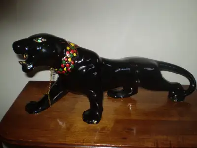 VINTAGE ART DECO LARGE BLACK " PANTHER " 1950's Exc. Condition, View more