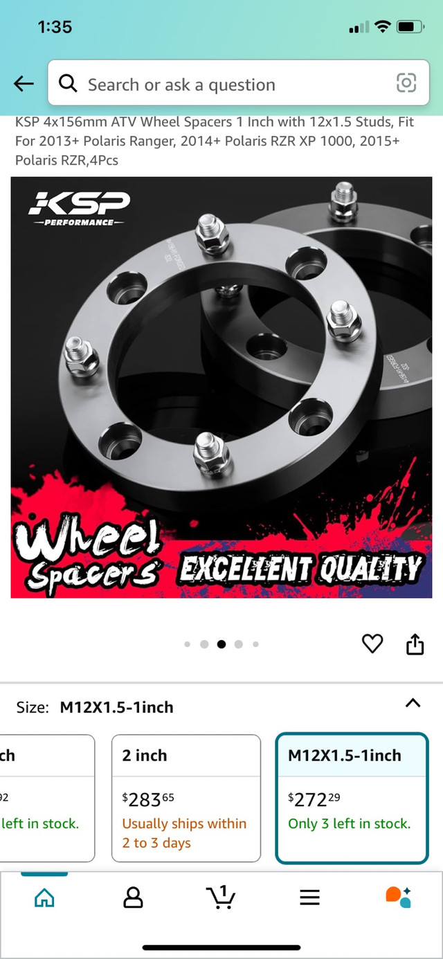 Atv wheel spacers new in box  in ATV Parts, Trailers & Accessories in Woodstock - Image 4