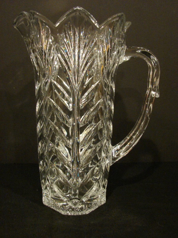 Fifth Ave Crystal Water Pitcher With Scalloped Top in Kitchen & Dining Wares in New Glasgow