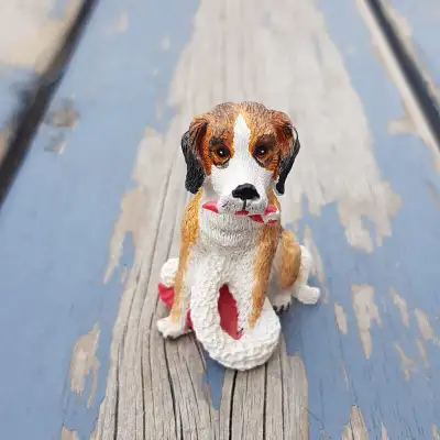 Dog Christmas figurine, View more