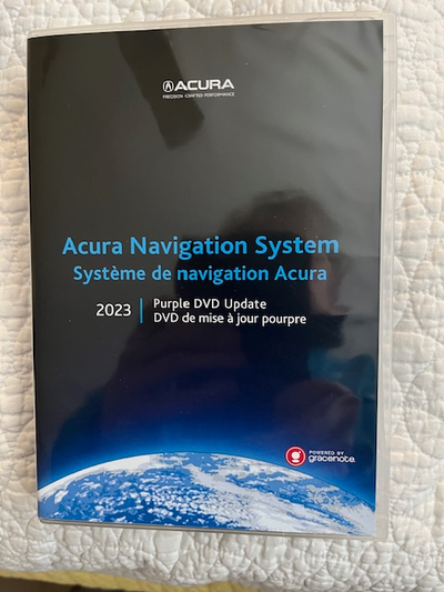 Acura Navigation 2023 Purple DVD Map Update DVD disks and password