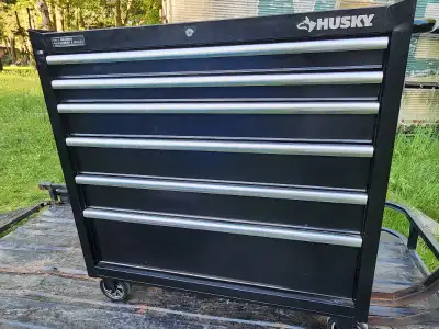First $600 cash Firm takes it. I am not looking for any offers. For sale a Husky Rolling Toolbox 6 D...