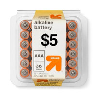 36 Pack, AAA High-Performance Alkaline Batteries, 10-Year Shelf 