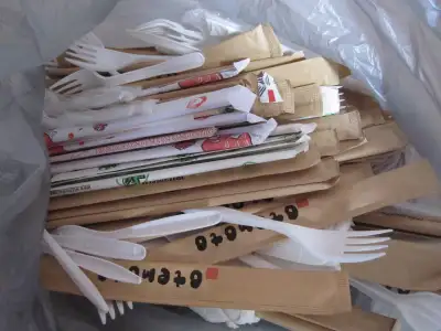Free disposable utensils, View more