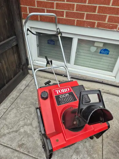 Toro 20" 2 cycle snow blower, View more