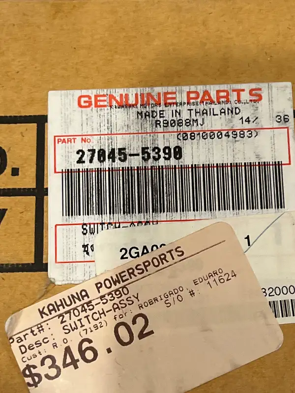 Kawasaki Ninja ex 250 Keys Locks ignition switch fuel 27045-5390 in Other in Barrie - Image 5