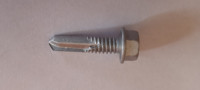 Galvanized Self Drilling TEK 5 hexhead screws 12-24 x  7/8"