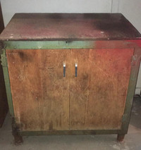 Red wood Cabinet, Vintage