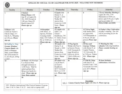 Singles 50+ Social Club Welcomes New Members, View more