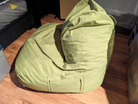 Green bean bag chair