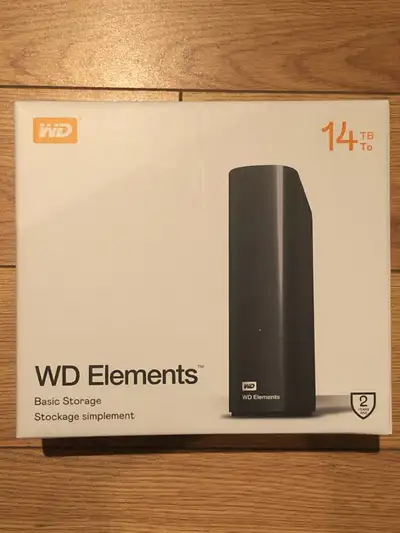Western Digital 14TB WD Elements Desktop External Hard Drive, View more