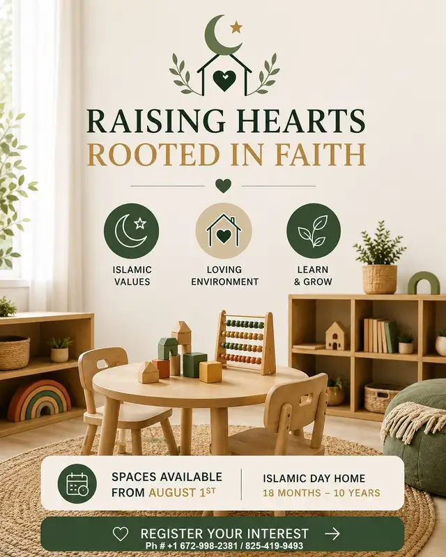 Islamic Day Home Edgemont Hampton NW Edmonton in Classes & Lessons in St. Albert - Image 5