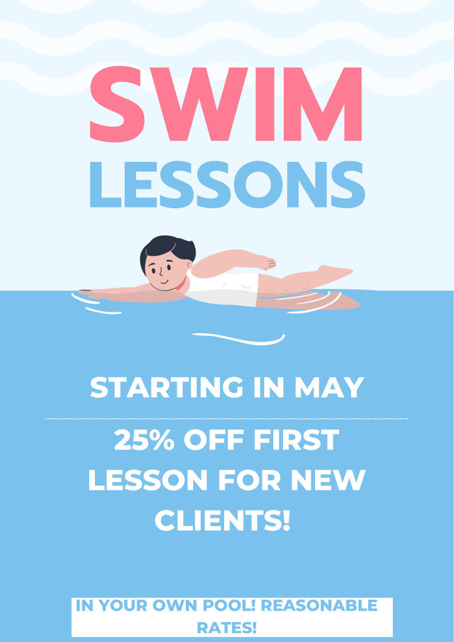 Private backyard swimming lessons in Fitness & Personal Trainer in Woodstock