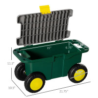 Plastic Tool Box with Wheels