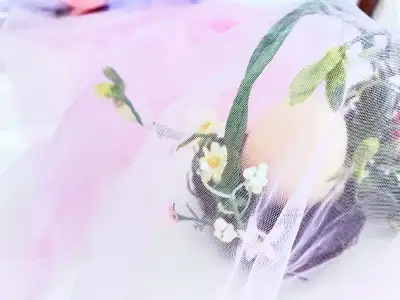 48" x 1.1 yds Pink Extra Dense Mesh Tulle Veil Fashion Fabric, View more