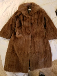 So soft Muskrat fur coat. 