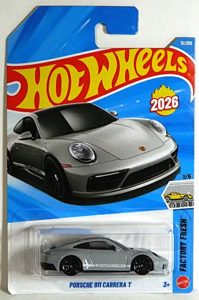 Hot Wheels 1/64 scale Porsche 911 Carrera T Factory Fresh diecast new sealed, $7. Pickup in north Aj...