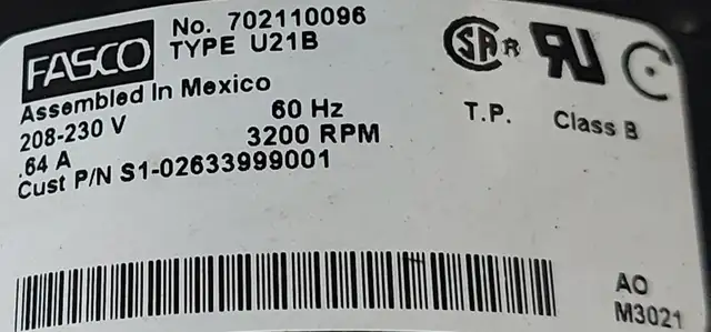 FASCO Inducer Blower Motor – Model 702110096  - M012 in Heating, Cooling & Air in City of Toronto - Image 4